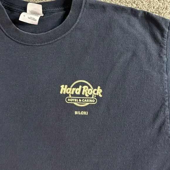Hard Rock Casino Shirt Mens Extra Large Black Biloxi Nothing Like The First Time - Picture 9 of 11
